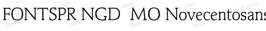 FONTSPRINGDEMO NovecentosansUltraLi字体转换